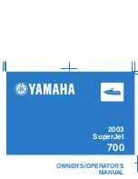 Yamaha 2003 SuperJet 700 Owner'S/Operator'S Manual preview