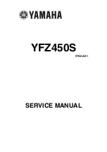 Yamaha 2003 YFZ450S Service Manual preview