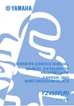 Yamaha 2003 YZ450F Owner'S Service Manual preview