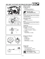 Предварительный просмотр 266 страницы Yamaha 2003 yz85 Owner'S Service Manual