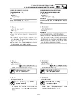 Предварительный просмотр 291 страницы Yamaha 2003 yz85 Owner'S Service Manual