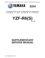 Yamaha 2004 Moto Matrix Supplementary Service Manual preview