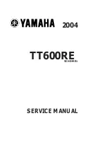 Предварительный просмотр 1 страницы Yamaha 2004 TT600RE Service Manual