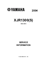 Yamaha 2004 XJR1300 Service Information preview