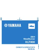 Yamaha 2004 XLT800 WaveRunner Owner'S/Operator'S Manual preview