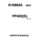 Yamaha 2004 YP400 Service Manual preview