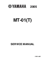 Yamaha 2005 MT-01 Service Manual preview