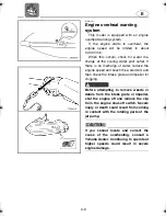 Предварительный просмотр 36 страницы Yamaha 2005 SuperJet 700 Owner'S/Operator'S Manual