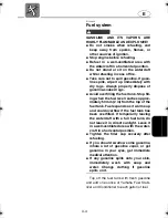 Preview for 101 page of Yamaha 2005 WaveRunner FX Cruiser High Output Owner'S/Operator'S Manual