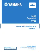 Yamaha 2006 SuperJet 700 Owner'S/Operator'S Manual preview