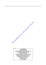 Предварительный просмотр 2 страницы Yamaha 2006 XF50W Service Manual