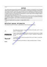 Предварительный просмотр 3 страницы Yamaha 2006 XF50W Service Manual