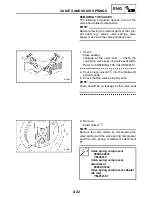 Предварительный просмотр 138 страницы Yamaha 2008 Raptor 250 Service Manual