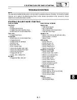 Предварительный просмотр 303 страницы Yamaha 2008 Raptor 250 Service Manual