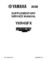 Preview for 1 page of Yamaha 2008 Rhino YXR45FX Supplementary Service Manual