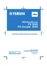 Yamaha 2008 WaveRunner FX SHO: 2008 WaveRunner FX Cruiser SHO Owner'S Manual preview