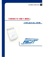 Yamaha 2008 YZ 450 F Assembly Instructions Manual preview