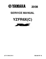 Yamaha 2008 YZF-R6X Service Manual preview