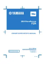 Preview for 1 page of Yamaha 2009 Waverunner FZR Owner'S Manual