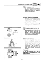 Предварительный просмотр 17 страницы Yamaha 2010 YZ250F Owner'S Service Manual