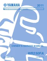 Предварительный просмотр 1 страницы Yamaha 2011 WR250FA Owner'S Service Manual