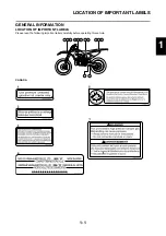 Предварительный просмотр 11 страницы Yamaha 2011 YZ250 Owner'S Manual