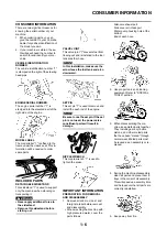 Предварительный просмотр 16 страницы Yamaha 2011 YZ250 Owner'S Manual