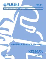 Yamaha 2011 YZ250FA Owner'S Service Manual preview