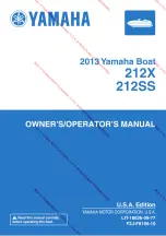 Yamaha 2013 212SS Owner'S/Operator'S Manual предпросмотр