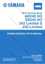 Yamaha 2013 242 Limited S Owner'S/Operator'S Manual preview