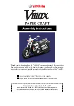 Yamaha 2013 VMAX Assembly Instructions Manual preview