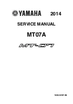 Yamaha 2014 MT-07 Service Manual preview