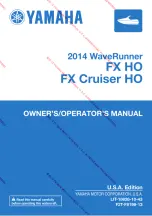 Yamaha 2014 Waverunner FX Cruiser HO Owner'S/Operator'S Manual preview