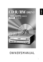 Preview for 5 page of Yamaha 2100E - CRW - CD-RW Drive Owner'S Manual
