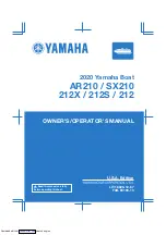 Yamaha 212 2020 Owner'S/Operator'S Manual предпросмотр