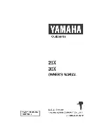 Preview for 1 page of Yamaha 25X Owner'S Manual