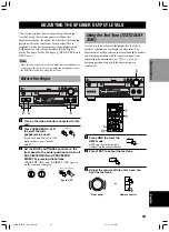 Preview for 27 page of Yamaha 5490 - HTR AV Receiver Owner'S Manual