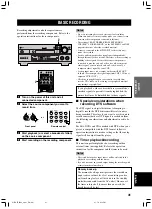 Preview for 45 page of Yamaha 5490 - HTR AV Receiver Owner'S Manual