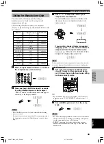 Preview for 47 page of Yamaha 5490 - HTR AV Receiver Owner'S Manual