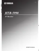 Yamaha 5990 - HTR AV Receiver Owner'S Manual preview