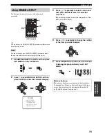 Preview for 79 page of Yamaha 5990 - HTR AV Receiver Owner'S Manual