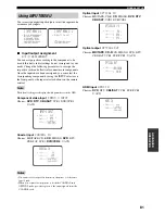 Preview for 85 page of Yamaha 5990 - HTR AV Receiver Owner'S Manual