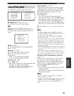 Preview for 87 page of Yamaha 5990 - HTR AV Receiver Owner'S Manual