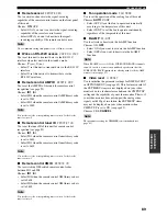 Preview for 93 page of Yamaha 5990 - HTR AV Receiver Owner'S Manual