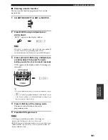 Preview for 105 page of Yamaha 5990 - HTR AV Receiver Owner'S Manual