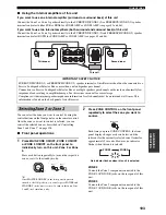 Preview for 107 page of Yamaha 5990 - HTR AV Receiver Owner'S Manual