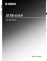 Preview for 1 page of Yamaha 6160 - HTR AV Receiver Owner'S Manual