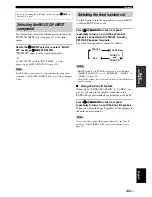 Preview for 47 page of Yamaha 6160 - HTR AV Receiver Owner'S Manual