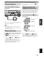 Preview for 49 page of Yamaha 6160 - HTR AV Receiver Owner'S Manual