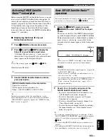 Preview for 67 page of Yamaha 6160 - HTR AV Receiver Owner'S Manual